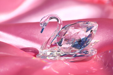 Diamond swan Swarovski jewelry luxury