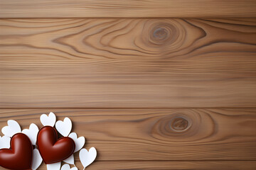 wooden background with hearts hardwood, bamboo, surface, grain, panel, natural, tree, nature, parquet, dark, old, design