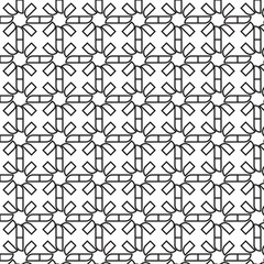 Flower pattern with abstract shapes. Seamless Pattern. Background Image. Pattern Background.