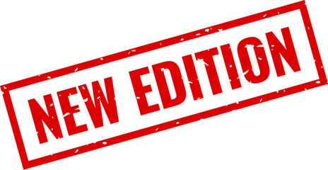 New edition rubber rectangular stamp