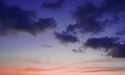 Fototapeta na wymiar time lapse of clouds in sky