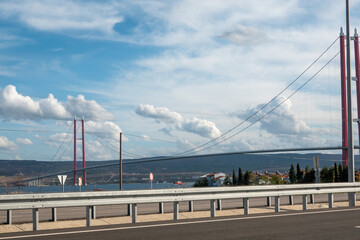 The 1915 Çanakkale Bridge (Turkish: 1915 Çanakkale Köprüsü, also known as the Dardanelles Bridge, is a road suspension bridge in the province of Çanakkkale in northwestern Turkey.