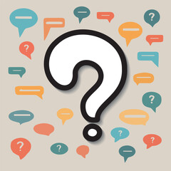 question mark icons