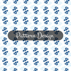 Seamless Pattern Elements Flower Ditsy Pro Vector