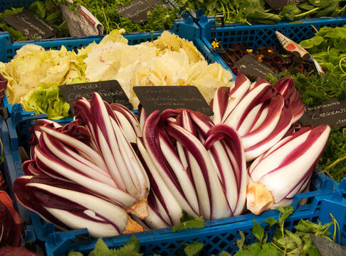 Frischer Radicchio auf dem Markt