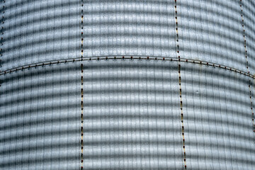 A silos made of corrugated steel