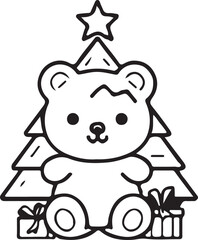 Christmas Tree Cartoon Vector