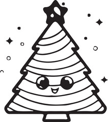 Christmas Tree Cartoon Vector
