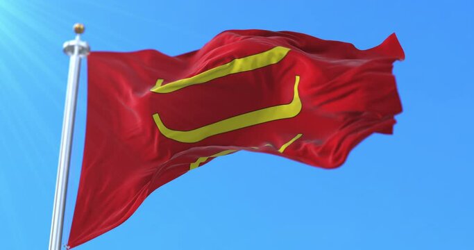 Flag of Tana kommune, Norway. Loop