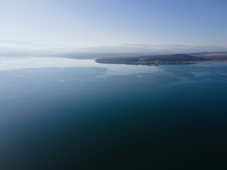 Aerial view of Ogosta Reservoir, Bulgaria