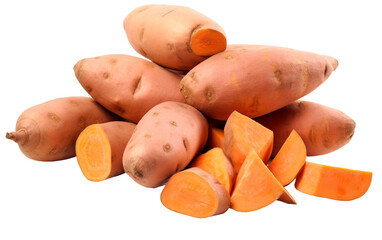 Sweet Potatoes on transparent Background