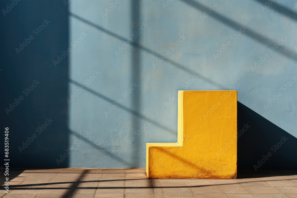 Poster simple geometric composition. abstract design in minimalistic style. modern architecture