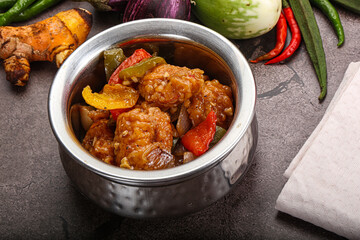 Chinese cuisine - prawn with chili sauce