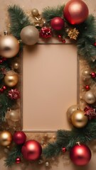 Fototapeta na wymiar Christmas frame