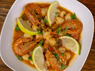 Caribbean prawns
