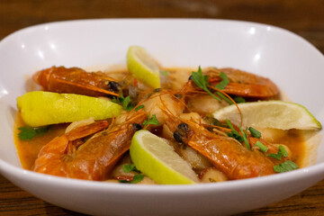 Caribbean prawns