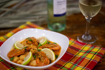 Caribbean prawns