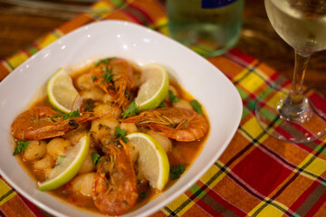 Caribbean prawns