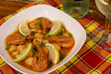 Caribbean prawns