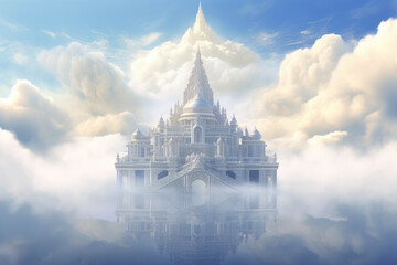 Heavenly Haven: Angelic Temple Above