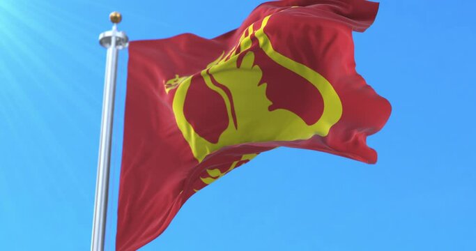 Flag of Stjordal kommune, Norway. Loop