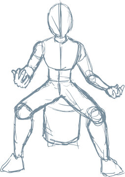 Sketch reference body draw