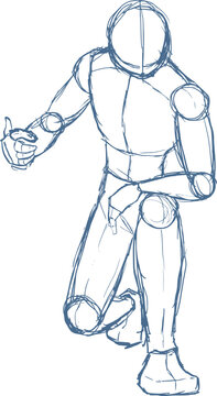 Sketch reference body draw