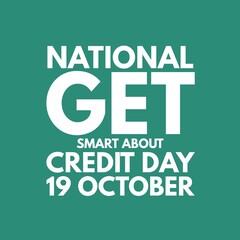 National get smart about credit day 19 October world international 