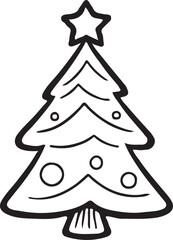 Christmas tree icon vector