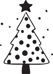 Christmas tree icon vector