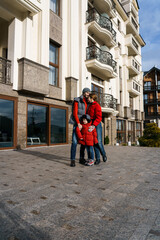 caucasian, cheerful, cheerful happiness, child, childhood care, children, children love, dad,...