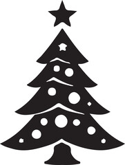 Christmas tree icon vector