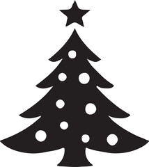 Christmas tree icon vector