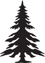 Christmas tree icon vector