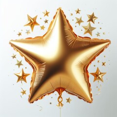 balão dourado festa estrela