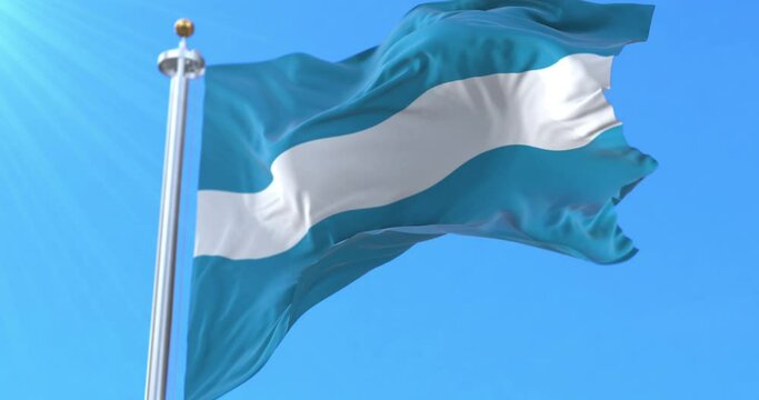 Flag of Drammen kommune, Norway. Loop