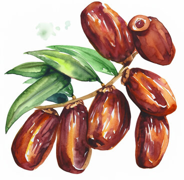 Daktyle ilustracja