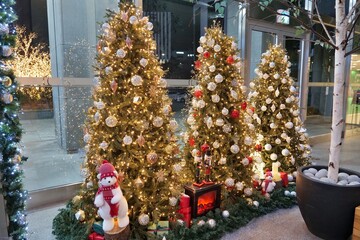 Fototapeta na wymiar 성탄, 나무, 데코, 크리스마스 트리,celebration, 겨울, 선물, 12월