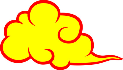 red yellow sky chinese set flat design for decorate festival culture asia