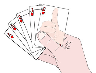 A truly and incredibly lucky hand - 683536690