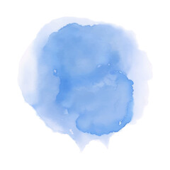 Watercolor circle, abstract background, Blue watercolor circle