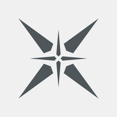 Star north quality vector illustration cut