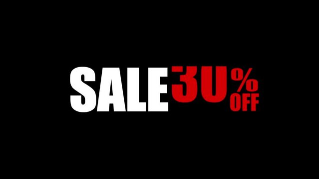 Sale video with text template, banner, advertising. Social media frame, sell background in motion graphics animation for online shops	
