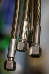 Stainless steel flexible hoses and flexi pipes, fittings and pressure joints.