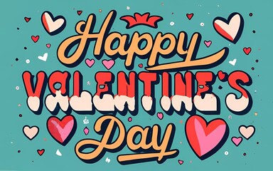 Happy Valentine's Day Background, Wallpaper, Illustration