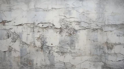 Crédence de cuisine en verre imprimé Vieux mur texturé sale Gray wall texture with peeling paint