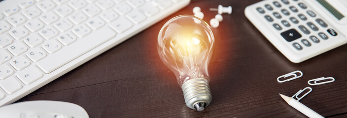 light bulb with computer