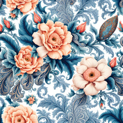 fabric with flowers