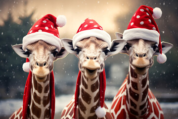 Christmas Giraffe