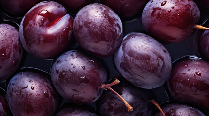 Fototapeta premium black plum background photo